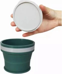 HK-Goodies - Opvouwbare Beker - Koffiebeker To Go- Herbruikbaar - Wasbaar - 170 ML - Beker To Go - Groen -Kookwaren Verkoop 1002x1200 2