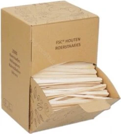 Natureko - Houten Roerstaafjes (FSC) 110mm - 2000 Stuks -Kookwaren Verkoop 1086x1200 3