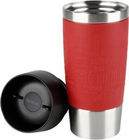 Tefal Travel Mug Thermobeker - 360 Ml - RVS/Rood -Kookwaren Verkoop