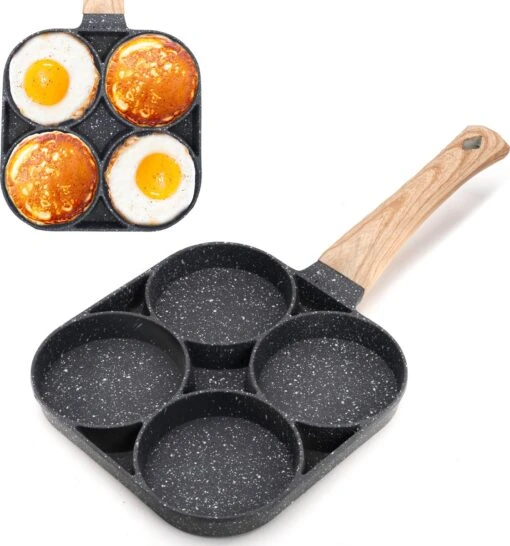 Merkloos Pancake Pan - Omeletpan - Eierpan - Anti Aanbaklaag - PFAS Vrij - Pancake Maker - Geschikt Voor Alle Warmtebronnen - Inductie Pannen -Kookwaren Verkoop 1121x1200 2