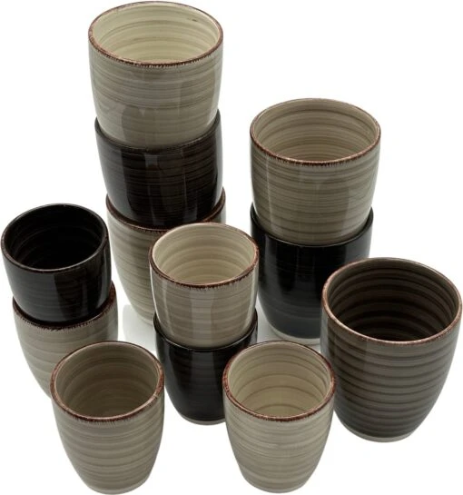 Koffiekopjes - Industrieel Grijs - Koffiebeker - Unieke Kleuren - Set Van 12 Kopjes (ook Los Verkrijgbaar) - 160ML En 340ML - Porselein - Hip En Trendy -Kookwaren Verkoop 1123x1200 2