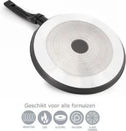 Pannenkoekenpan Antiaanbak - Inductie Marmer - 28cm -Kookwaren Verkoop 1155x1200