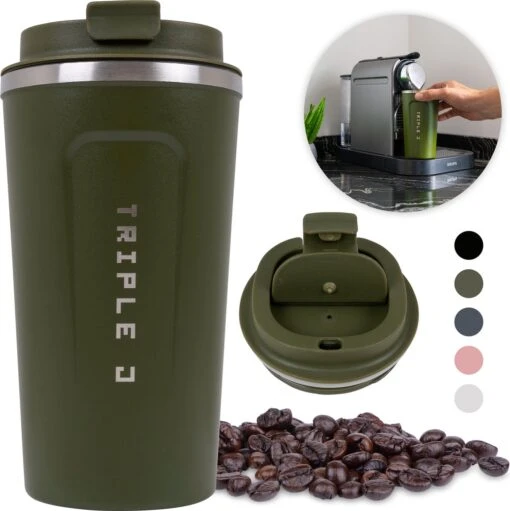 Triple J® Koffiebeker To Go - Thermosbeker - BPA & Lekvrij - 510ml - Groen -Kookwaren Verkoop 1198x1200 27