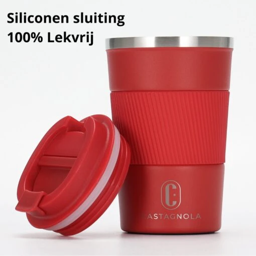 Castagnola Design RVS Koffiebeker To Go - Rood - 380ml - Thermosbeker - Theebeker -Kookwaren Verkoop 1198x1200 29