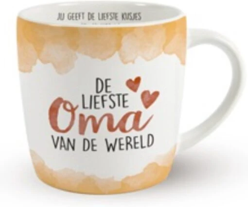 Enjoy Mok - De Liefste Oma Van De Wereld - Met Binnen Tekst - Koffie Mok - Beker - Moederdag - Liefde - Verjaardagscadeau -Kookwaren Verkoop 1200x1004 4