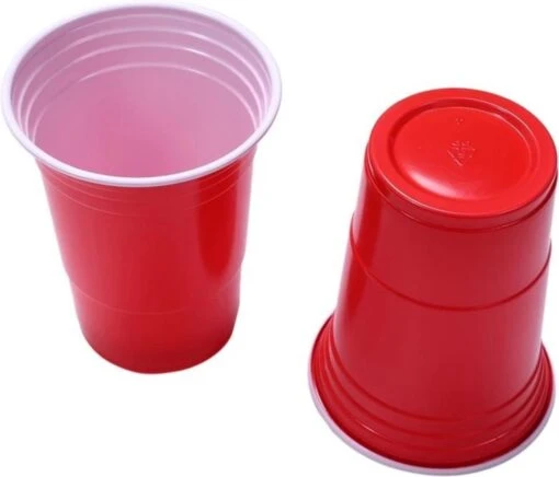 Merkloos Red Cups-50 Stuks-Party Cups-Americancups-Beerpong Bekers-Bierpong-Rood-Bierspel-Drankspel -Kookwaren Verkoop 1200x1027 3