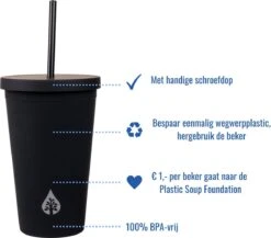 Beker Met Rietje En Deksel Starbucks Milkshake Beker Voor Take Away – Herbruikbare Plastic Drinkbeker Geel 500ml - VANN -Kookwaren Verkoop 1200x1054 2