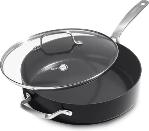 GreenPan Copenhagen Stoofpan Met Deksel En Extra Handvat 28cm/4.3L -Kookwaren Verkoop