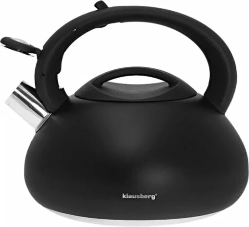 Fluitketel Waterkoker Mat Zwart 2.7 L ‘’Black Amethyst‘’ RVS – Inductie - Vatwasser -Kookwaren Verkoop 1200x1094 2