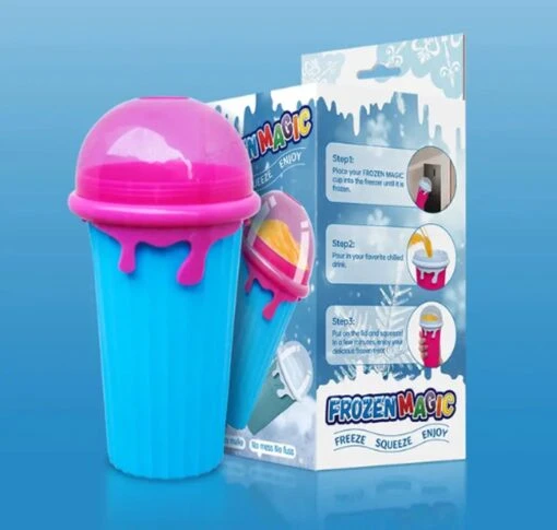 Frozen Magic Slushy Maker - Slush Puppy Maker - IJscrusher - Slush Puppy Beker - Slushy Puppy Maker - Slush Puppy Machine - Slush Maker - Slushy Cup - Tiktok - Blauw -Kookwaren Verkoop 1200x1140 3