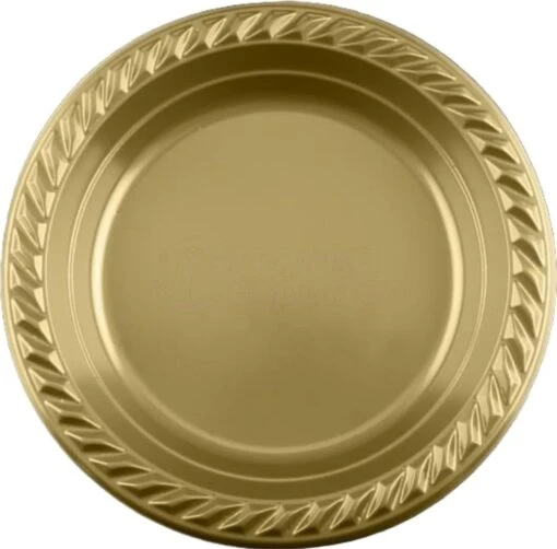 25 PP Borden Goud 22.8 Cm , 9" - Feest / Verjaardag / BBQ Borden - Party Plates Gold -Kookwaren Verkoop 1200x1180 7