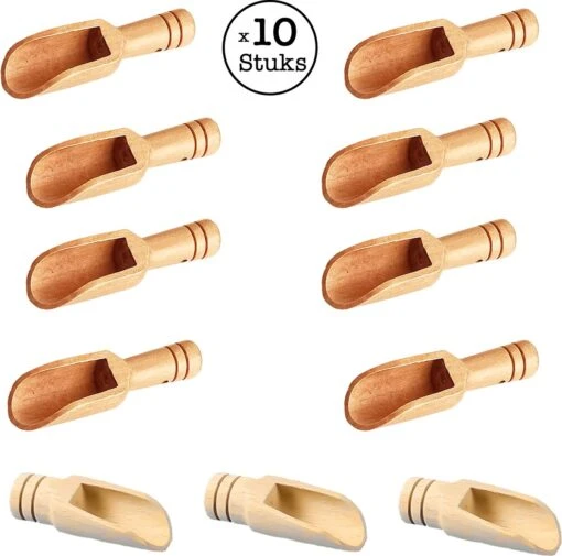 10 Stuks Mini Houten Lepels - Kleine Theelepeltjes - Houten Schepjes - Doseerschep Maatlepel - Lepels Voor Keuken, Koken, Kruiden, Koffie, Thee, Suiker En Zout - Spatel -Kookwaren Verkoop 1200x1189 2