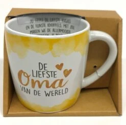 Enjoy Mok - De Liefste Oma Van De Wereld - Met Binnen Tekst - Koffie Mok - Beker - Moederdag - Liefde - Verjaardagscadeau -Kookwaren Verkoop 1200x1189 4