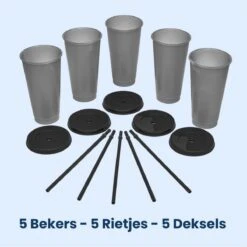 Herbruikbare Bekers Met Rietje En Deksel Van Plastic – Starbucks Design – Drinkbekers Met Rietje – Kleur Veranderende Beker -Kookwaren Verkoop 1200x1198 61