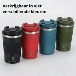 Castagnola Design RVS Koffiebeker To Go - Groen - 380ml - Thermosbeker - Theebeker -Kookwaren Verkoop 1200x1200 1700