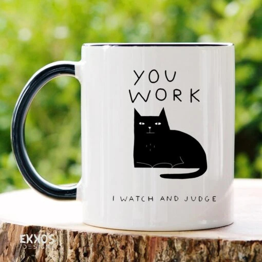 I Work Hard Kat Mok - Katten - Juf Cadeau - Meester Cadeau - Verjaardagscadeau - Cadeau - Verjaardag Cadeau Man - Cadeau Voor Man - Cadeau Voor Vrouw - Mokken - Theeglazen - Koffiekopjes -Kookwaren Verkoop 1200x1200 1731