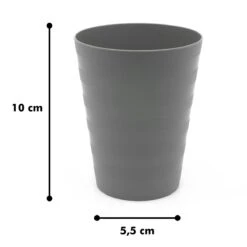 In Round Herbruikbare Plastic Drink Bekers – 10 Stuks – Grijs -Kookwaren Verkoop 1200x1200 1754