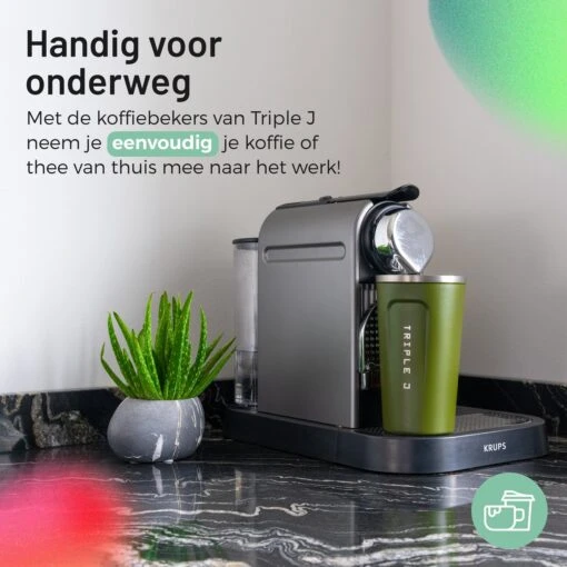 Triple J® Koffiebeker To Go - Thermosbeker - BPA & Lekvrij - 510ml - Groen -Kookwaren Verkoop 1200x1200 1805