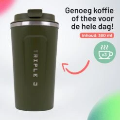 Triple J® Koffiebeker To Go - Thermosbeker - BPA & Lekvrij - 510ml - Groen -Kookwaren Verkoop 1200x1200 1810