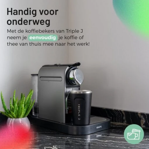 Triple J® Koffiebeker To Go - Thermosbeker - BPA & Lekvrij - 380ml - Zwart -Kookwaren Verkoop 1200x1200 1837