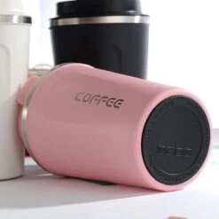 Koffiebeker To Go | Lekvrije Thermosbeker | Thermosfles | RVS Reisbeker | Dubbelwandige Travel Mug | 350 Ml | Roze -Kookwaren Verkoop 1200x1200 1890