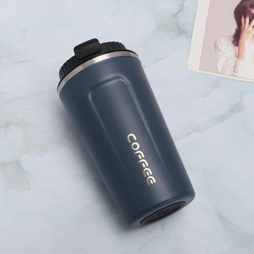 Koffiebeker To Go | Lekvrije Thermosbeker | Thermosfles | RVS Reisbeker | Dubbelwandige Travel Mug | 380 Ml | Blauw -Kookwaren Verkoop 1200x1200 1918