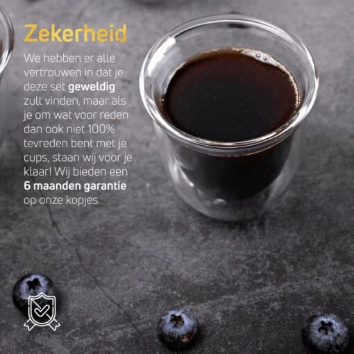 Dubbelwandige ESPRESSO Glazen Van Borosilicaat - Warme En Koude Dranken Kopjes - 70 ML - Set Van 4 -Kookwaren Verkoop 1200x1200 1998