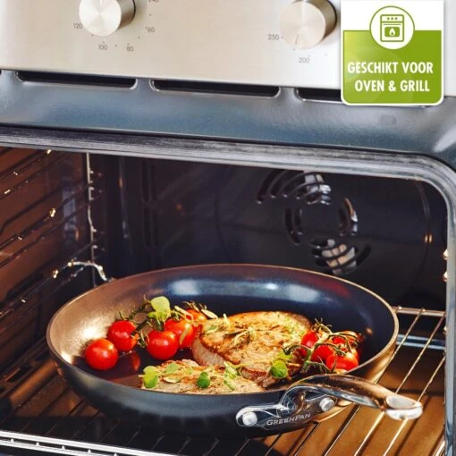 GreenPan Barcelona Infinity Pro Hapjespan Met Deksel 30cm - Zwart - Inductie - PFAS-vrij -Kookwaren Verkoop 1200x1200 518