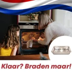 YUGN Braadslede Ovenschaal Braadslee Oven - Braadslede Met Rooster Voor Ovengerechten - Roestvrijstaal En 36x27x7CM - Cadeau Tip -Kookwaren Verkoop 1200x1200 972