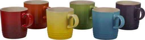 Le Creuset Set Van 6 Mokken 350 Ml Regenboog Kleuren -Kookwaren Verkoop 1200x331 4