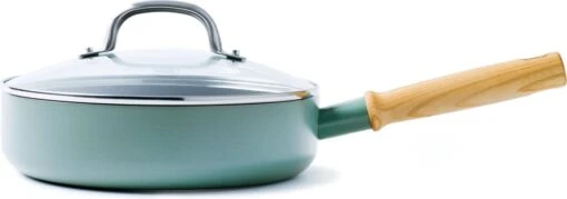 GreenPan Mayflower Hapjespan Met Deksel - Ø 24 Cm - Keramisch - Inductie -Kookwaren Verkoop