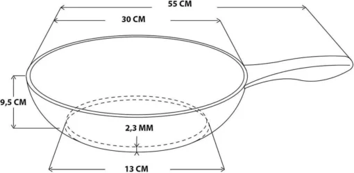 Demeyere Wok - Ø 30 Cm - Vlakke Bodem -Kookwaren Verkoop