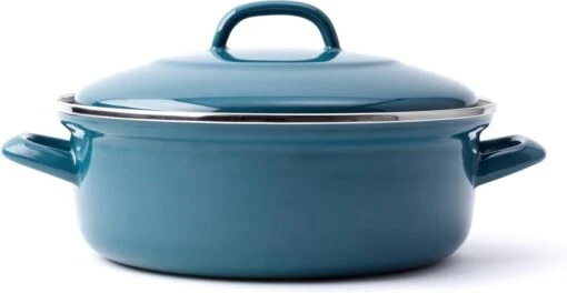 BK Fortalit Braadpan Ø 28 Cm - Blauw - Emaille - Inductie -Kookwaren Verkoop 1200x621 5