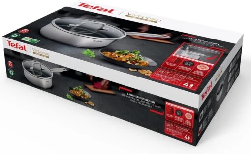 Tefal Virtuoso Hapjespan - Ø 24cm + Deksel -Kookwaren Verkoop