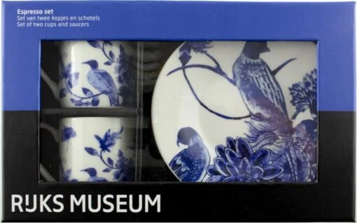 Espresso Set, Delfts Blauwe Vogels, Rijksmuseum -Kookwaren Verkoop 1200x748 1