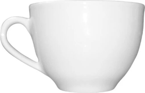 Merkloos Koffie Kopjes – Koffiekopjes – Koffiemokken – Cappuccino – Set Van 6 – Porselein – 250 Ml – Wit -Kookwaren Verkoop 1200x774 5