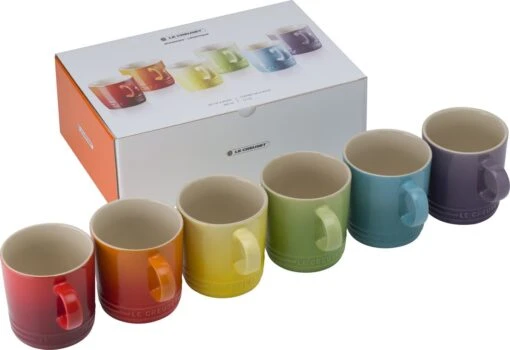 Le Creuset Set Van 6 Mokken 350 Ml Regenboog Kleuren -Kookwaren Verkoop 1200x824 3