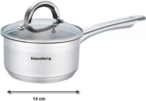 Klausberg 7132 - Steelpan Met Deksel - Sauspan - 14 Cm - 1 Liter -Kookwaren Verkoop 1200x831 2