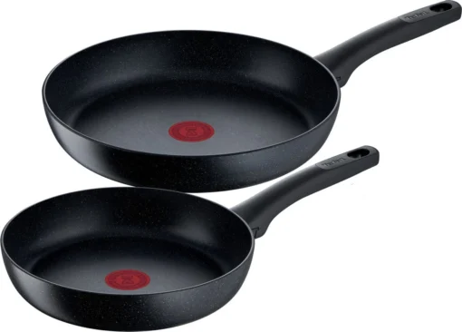 Tefal Black Stone Koekenpannenset - Ø 24/28 Cm -Kookwaren Verkoop