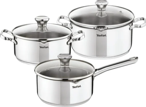 Tefal Duetto 3-delige Kookset - Steelpan Ø 16 Cm, Kookpan Ø 20/24 Cm -Kookwaren Verkoop