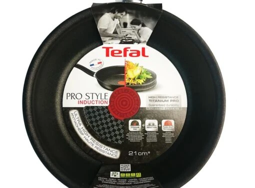 TEFAL Koekenpan - Pro Style - Ø 21 Cm - Titanium Pro - Hoge Rand - Inductie - Compacte Pan -Kookwaren Verkoop