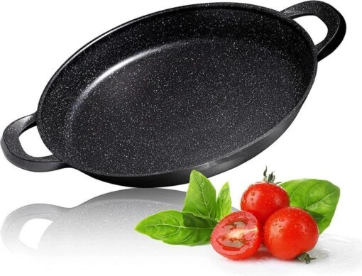 CUILINA Paella Pan 40 Cm– Duitse GREBLON Antiaanbaklaag Marmer Coating - Voor Inductie En Alle Warmtebronnen - Met Afneembare Siliconen Handvatten. -Kookwaren Verkoop 1200x915 2