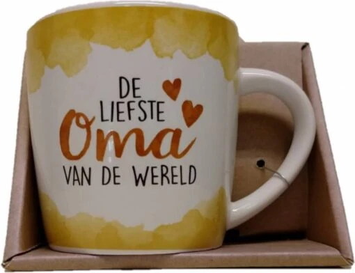 Enjoy Mok - De Liefste Oma Van De Wereld - Met Binnen Tekst - Koffie Mok - Beker - Moederdag - Liefde - Verjaardagscadeau -Kookwaren Verkoop 1200x923 6