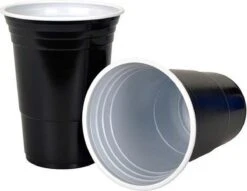 Merkloos Black Cups - 50stuk(s) - 475ml - Party Cups - Beerpong - Drankspel - Beerpong Bekers - Plastic Bekers -Kookwaren Verkoop 1200x929 3