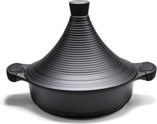 Tajine Agadir Inductie Arabisch Design Non-stick Shining Black -Kookwaren Verkoop 1200x943 3