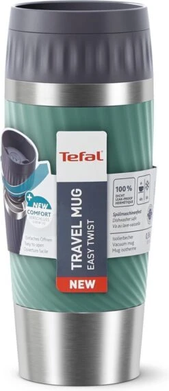 Tefal Travel Mug Easy Twist Thermobeker - Groen - 0,36 Liter -Kookwaren Verkoop 520x1200