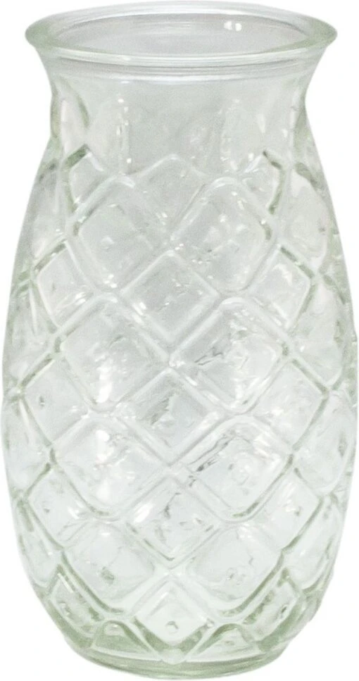 Merkloos Beker - Glas Ananas - 6 Stuks - Zomer - Cocktail -400ml -Kookwaren Verkoop