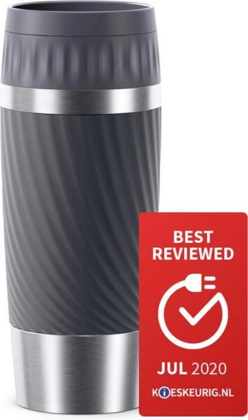 Tefal Travel Mug Easy Twist Thermobeker - Antraciet - 0,36 Liter -Kookwaren Verkoop 708x1200 1