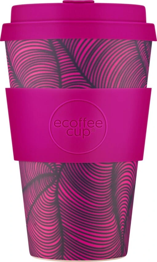 Ecoffee Cup Otrobanda PLA - Koffiebeker To Go 400 Ml - Fuchsia Siliconen -Kookwaren Verkoop 720x1200 1