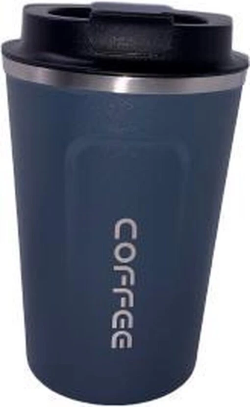 Koffiebeker To Go | Lekvrije Thermosbeker | Thermosfles | RVS Reisbeker | Dubbelwandige Travel Mug | 380 Ml | Blauw -Kookwaren Verkoop 738x1200 4